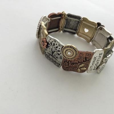Beautiful sayings stretchy bracelet