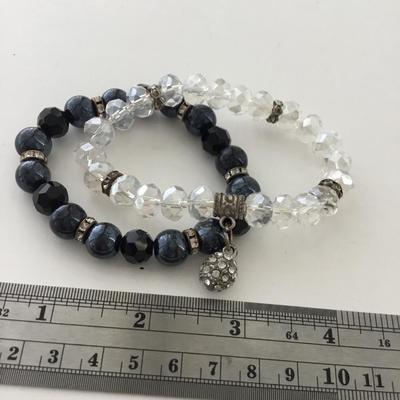Beaded stretchy fashion bracelets