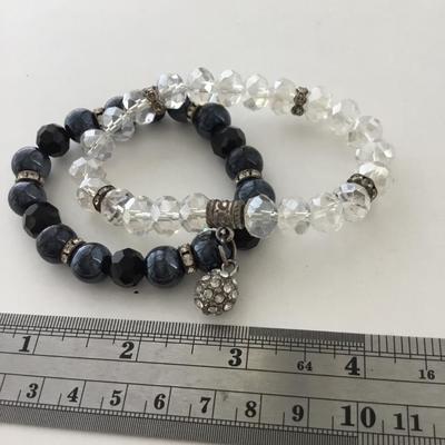 Beaded stretchy fashion bracelets