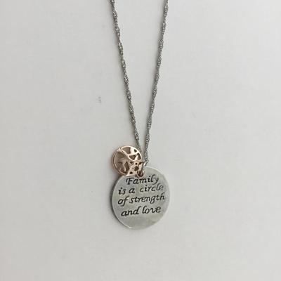 Family charm necklace