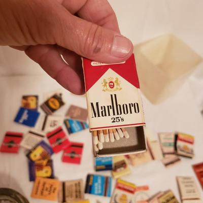 Vintage Ashtrays and Matches (B2-KD)