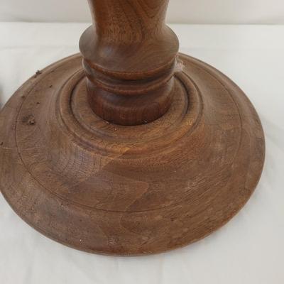Pair of Wooden Ashtray Stands and Magazine Rack (B1-EL)