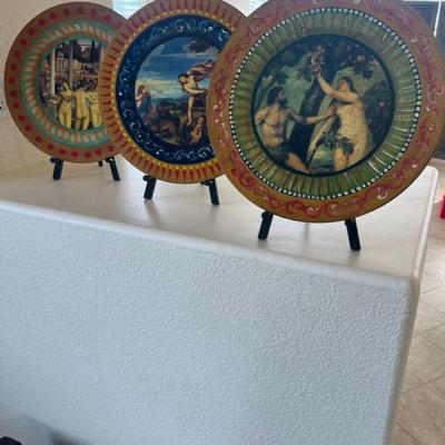Hand Painted Plates of famous art
