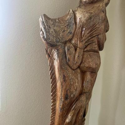 Indigenous Tribe (BriBri) Hand Carved Pole