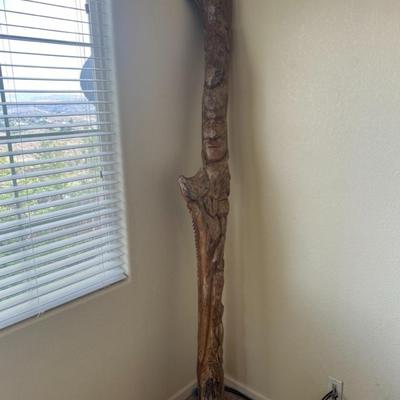 Indigenous Tribe (BriBri) Hand Carved Pole