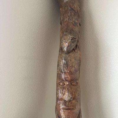 Indigenous Tribe (BriBri) Hand Carved Pole