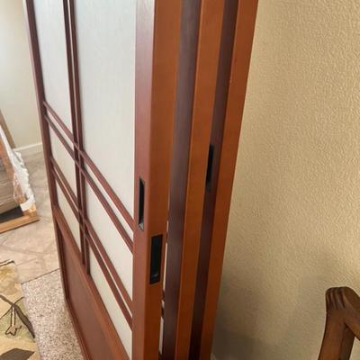 Japanese screen Applewood 3 Piece Sliding Doors