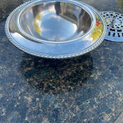 Unstamped Silver Serving bowl