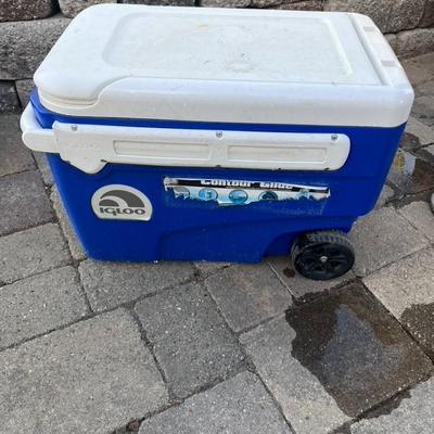 Blue Igloo cooler
