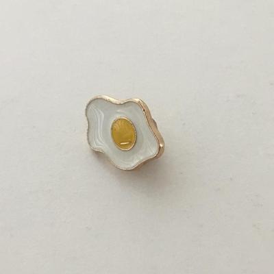 Fried egg vintage push pin