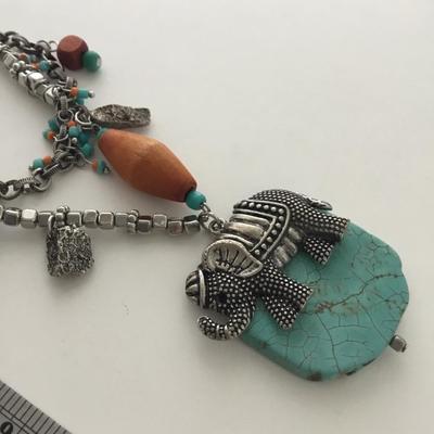 Chicos stone type beautiful statement necklace
