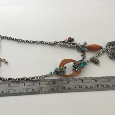 Chicos stone type beautiful statement necklace