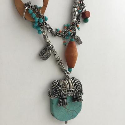 Chicos stone type beautiful statement necklace