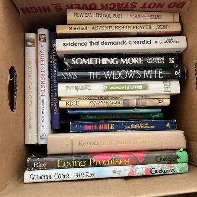 Christian Books, 3 Boxes (K)