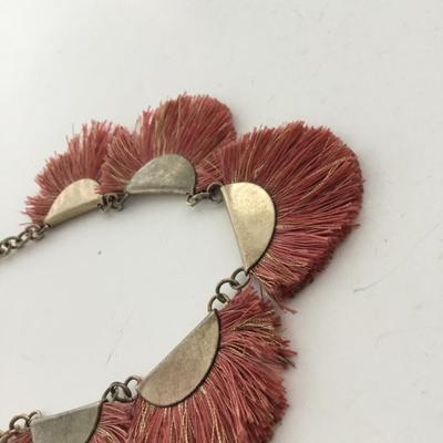 Gold tone beautiful statement necklace