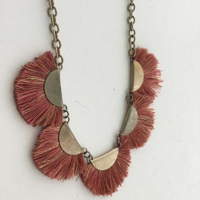 Gold tone beautiful statement necklace