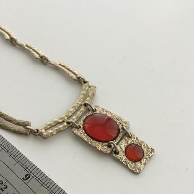 Beautiful gold tone marked fashion necklace