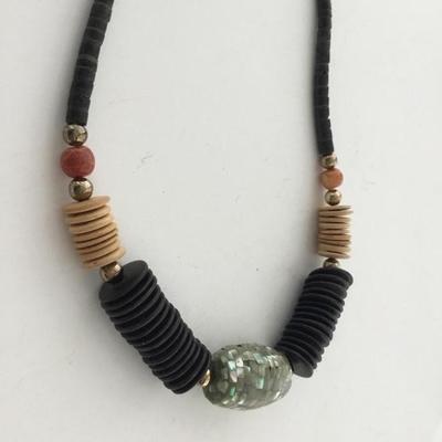 Beautiful vintage clasp Long statement necklace