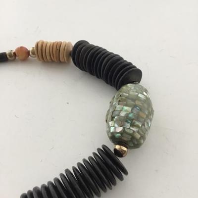 Beautiful vintage clasp Long statement necklace