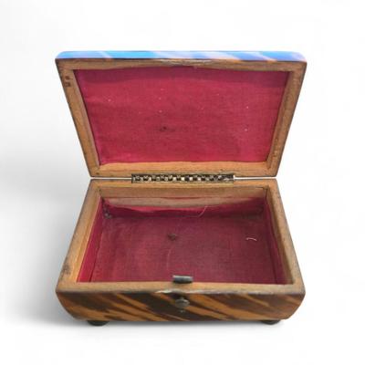 Miniature 19th C tortoise box.