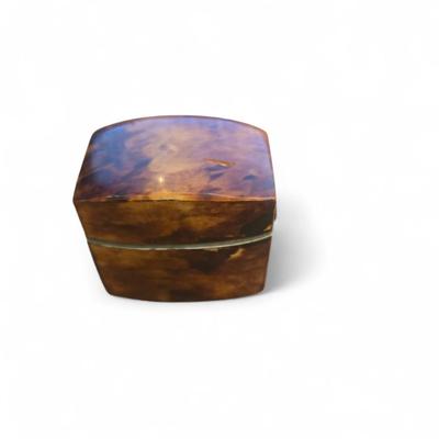 Group of miniature tortoise ring, stamp and thimble boxes