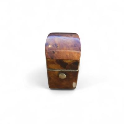 Group of miniature tortoise ring, stamp and thimble boxes