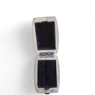 Group of miniature tortoise ring, stamp and thimble boxes