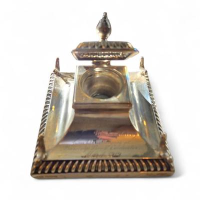 Sterling silver inkwell
