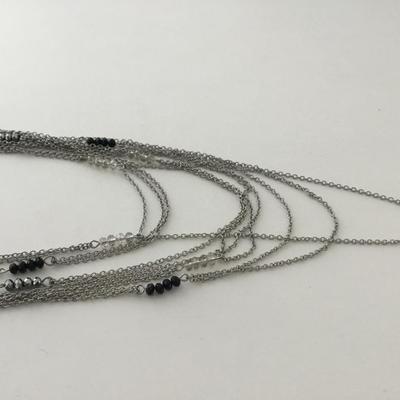 Made in China silver tone multilayer fashion necklace
