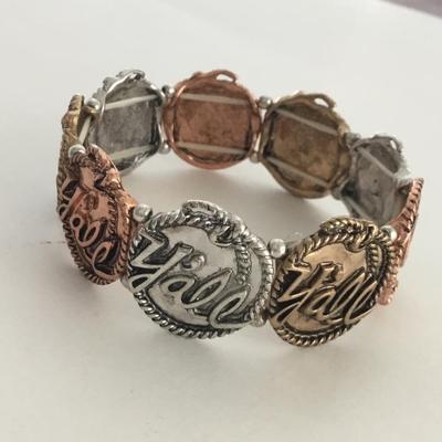 Y’all stretchy fashion bracelet