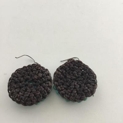 Turquoise round fashion earrings