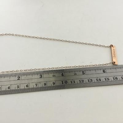 Gold tone brave collar necklace