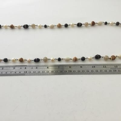 Vintage clasp unique beaded necklace