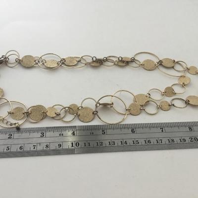 NY marked beautiful double layer fashion necklace