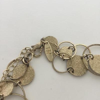 NY marked beautiful double layer fashion necklace