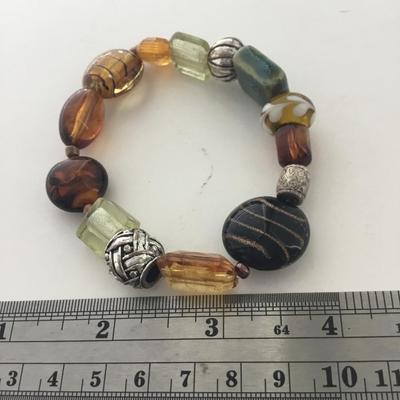 Unique beaded stretchy fashion bracelet