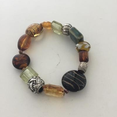 Unique beaded stretchy fashion bracelet