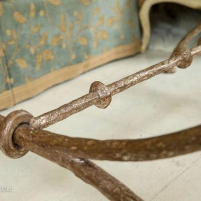 Diego Giacometti Style Wrought Iron Coffee or Low Table