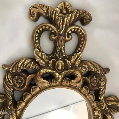 Pair of Compatible French Baroque Gilt Mirrors