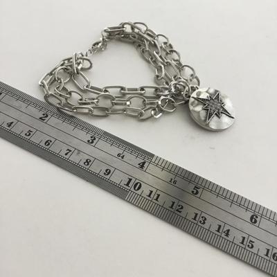 Multilayer beautiful silver tone bracelet
