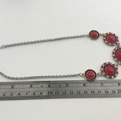 C marked red fashion necklace