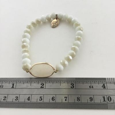 Time tru beaded stretchy fashion bracelet