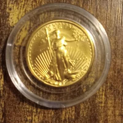 2000 Gold Coin. 1 /10 ounce coin.