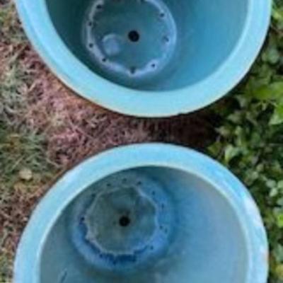Two Antique Chinese Egg Pots With Dragon Design