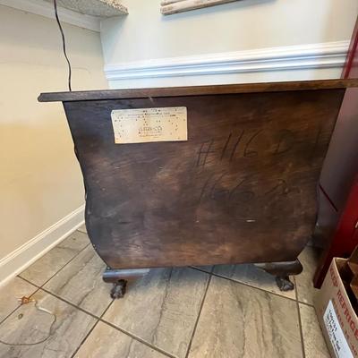 Vintage Chippendale Style Bombe Chest of Drawers