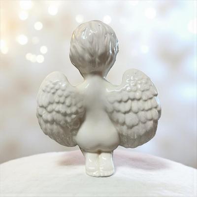 Ceramic Praying Cherub and Pillow
