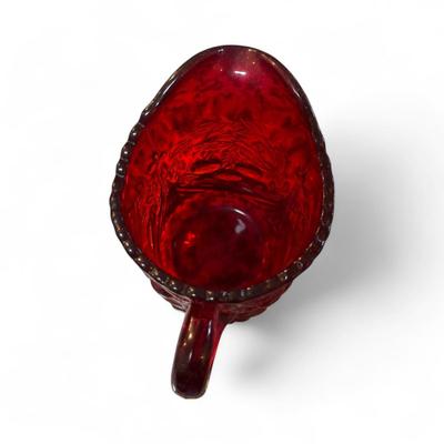 Vintage L.G. Wright Ruby Red Cherry Creamer
