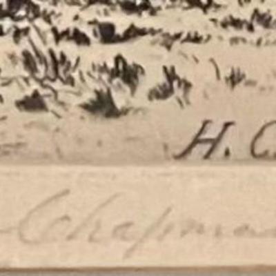 1887 Etching By Henry Chapman Ford