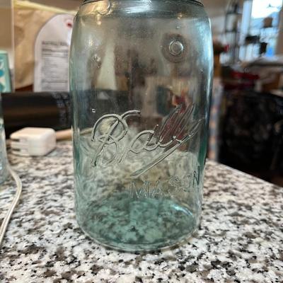 Ball Qt Mason Jar Blue with Zinc Lid