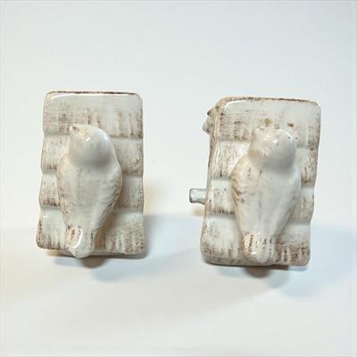 Pier 1 Ceramic Bird and Birdhouse Salt and Pepper Shaker Set
